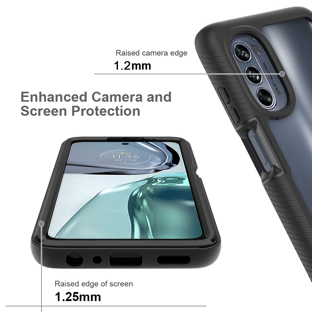 Motorola Moto G62 Full Protection Case Zwart