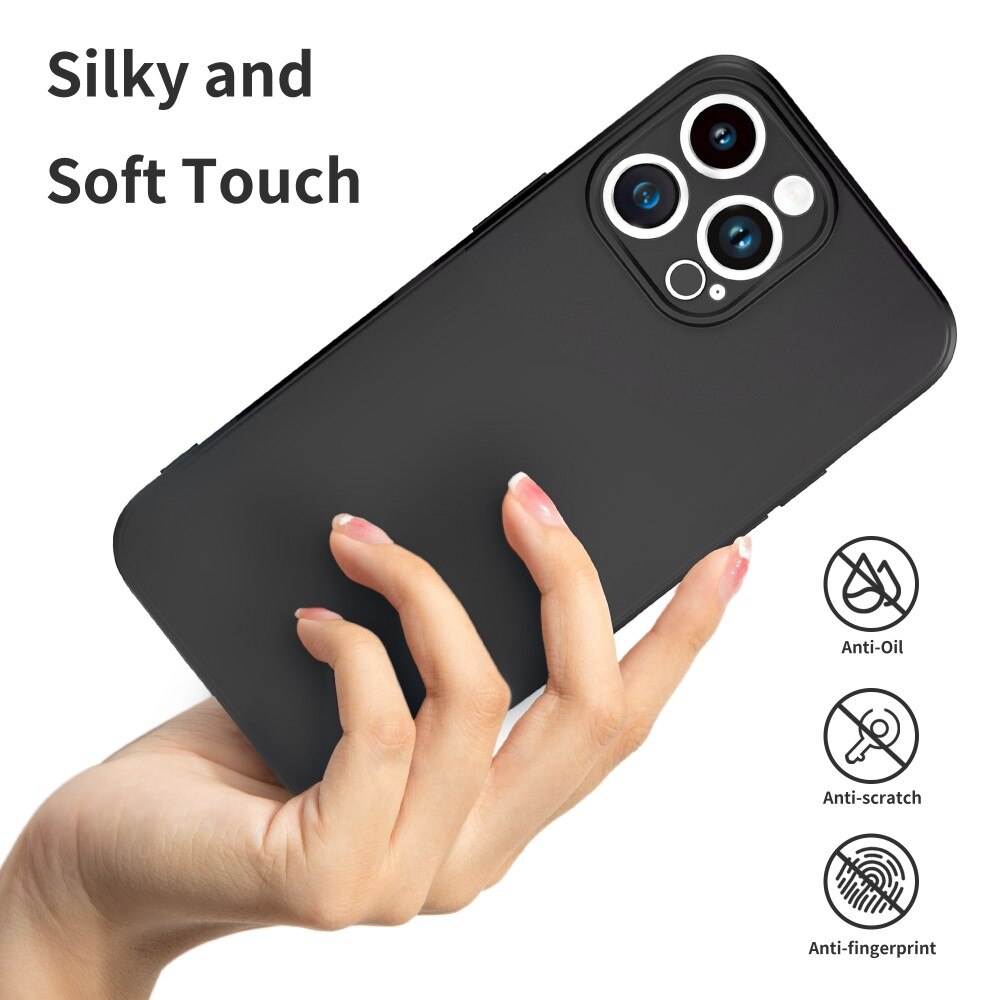 Soft TPU Case iPhone 14 Pro Zwart