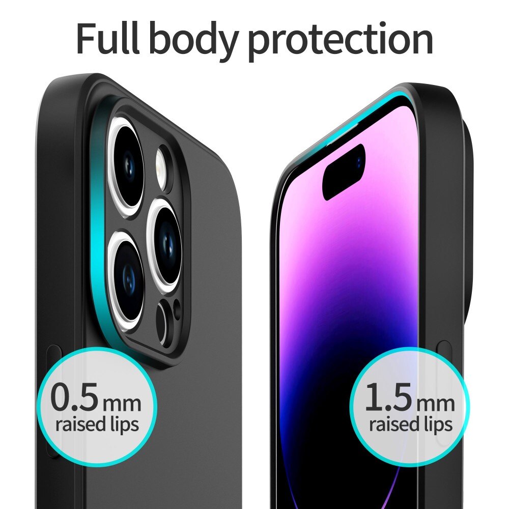 Soft TPU Case iPhone 14 Pro Zwart