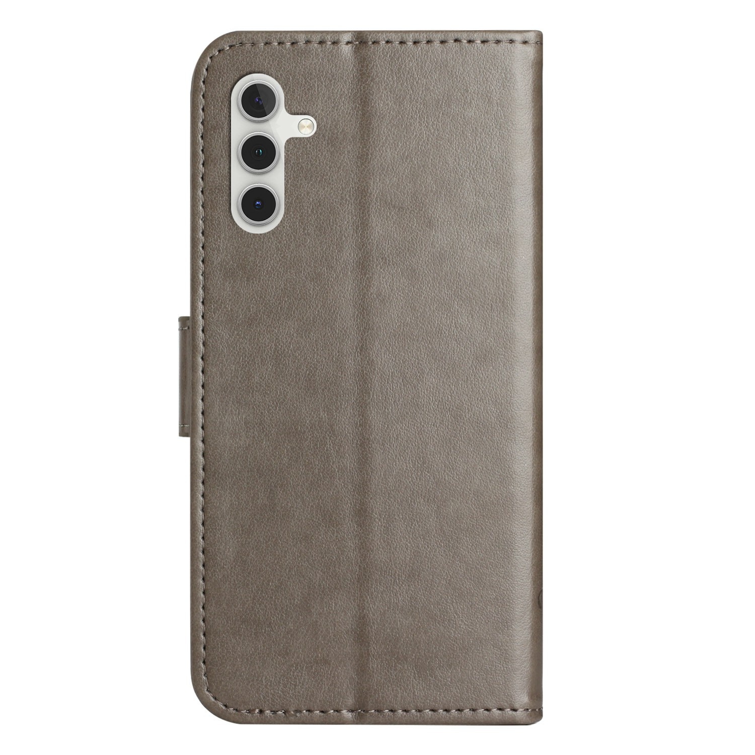 Samsung Galaxy A17 Leren vlinderhoesje Grijs