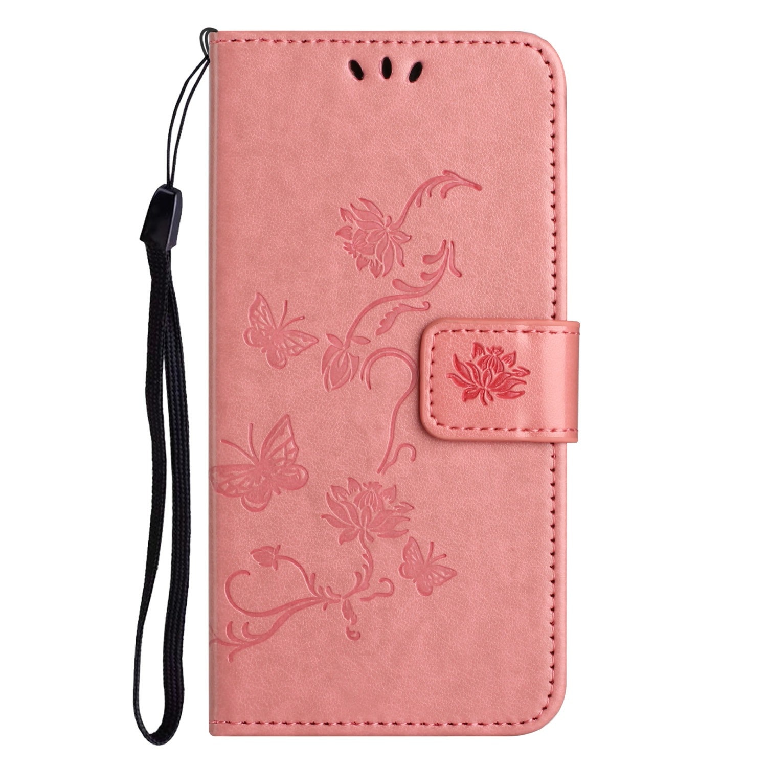 Samsung Galaxy A17 Leren vlinderhoesje Roze