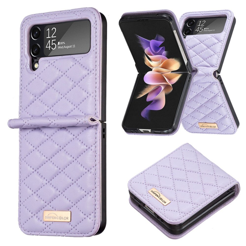 Samsung Galaxy Z Flip 3 Bookcover hoesje Paars