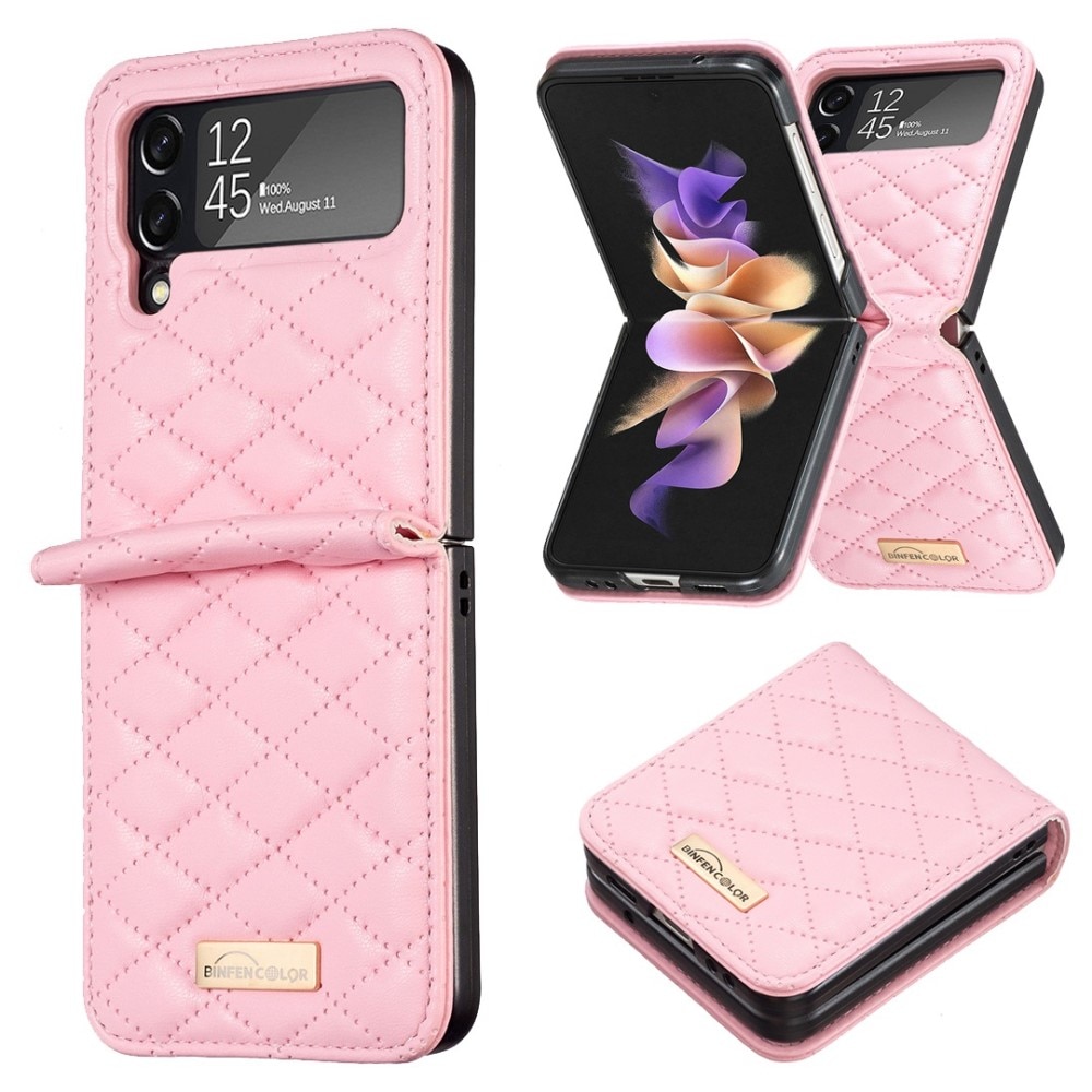 Samsung Galaxy Z Flip 3 Bookcover hoesje Roze