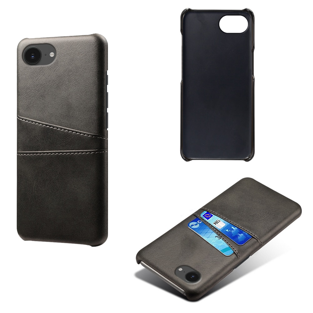 Card Slots Case iPhone 16e Zwart