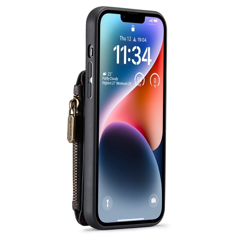 Multi-slot hoesje iPhone 14 Zwart