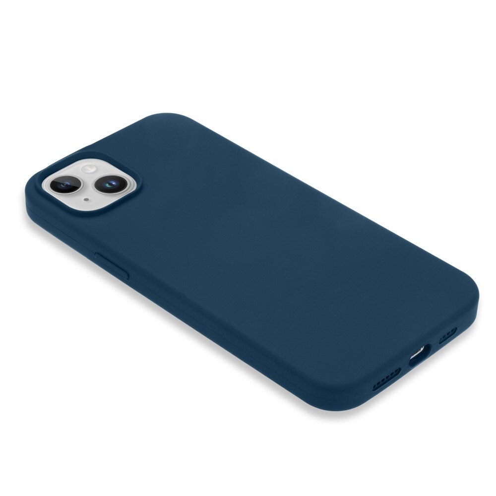 Siliconen hoesje iPhone 14 blauw