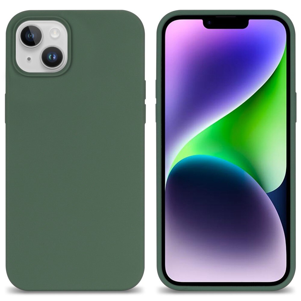 Siliconen hoesje iPhone 14 groen