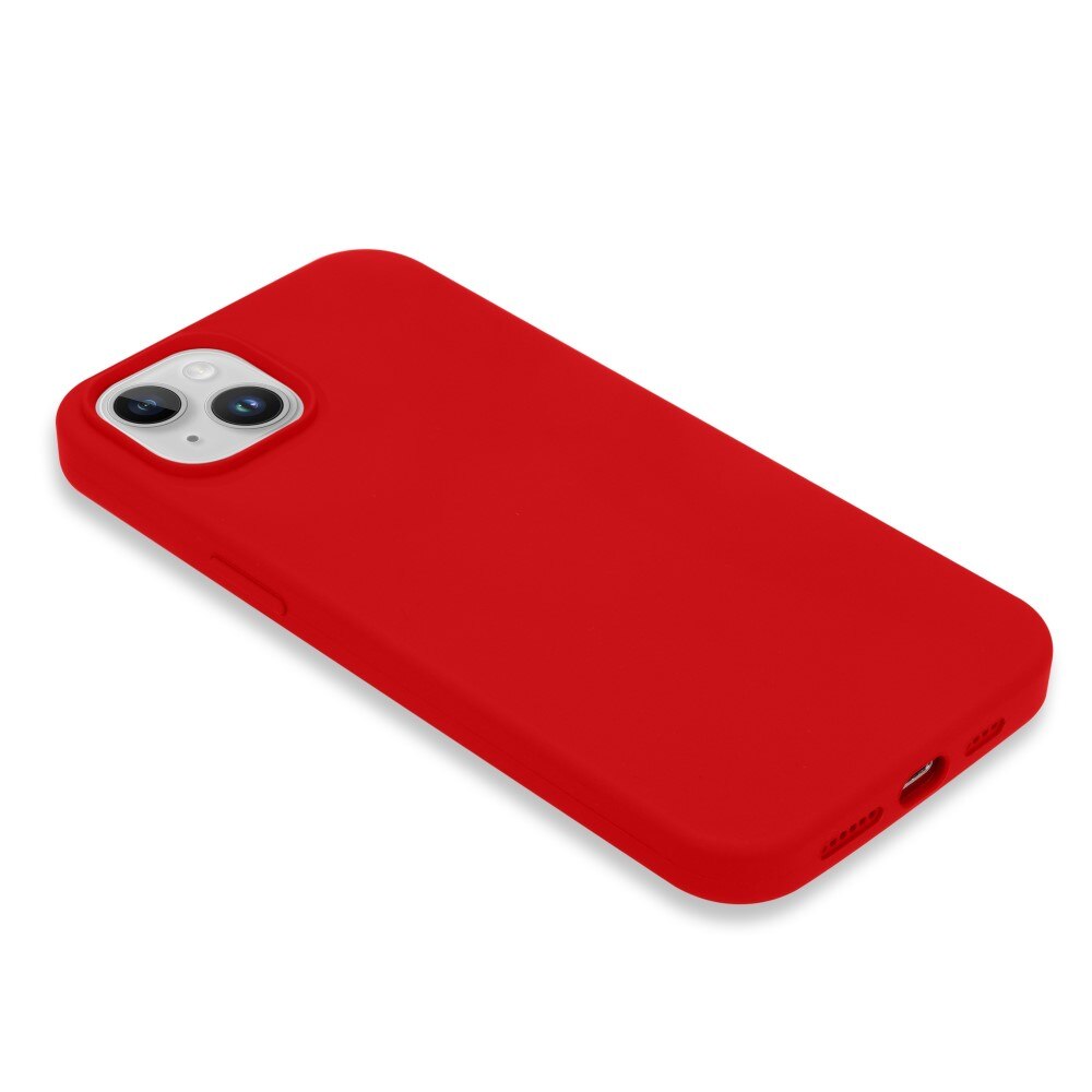 Siliconen hoesje iPhone 14 rood