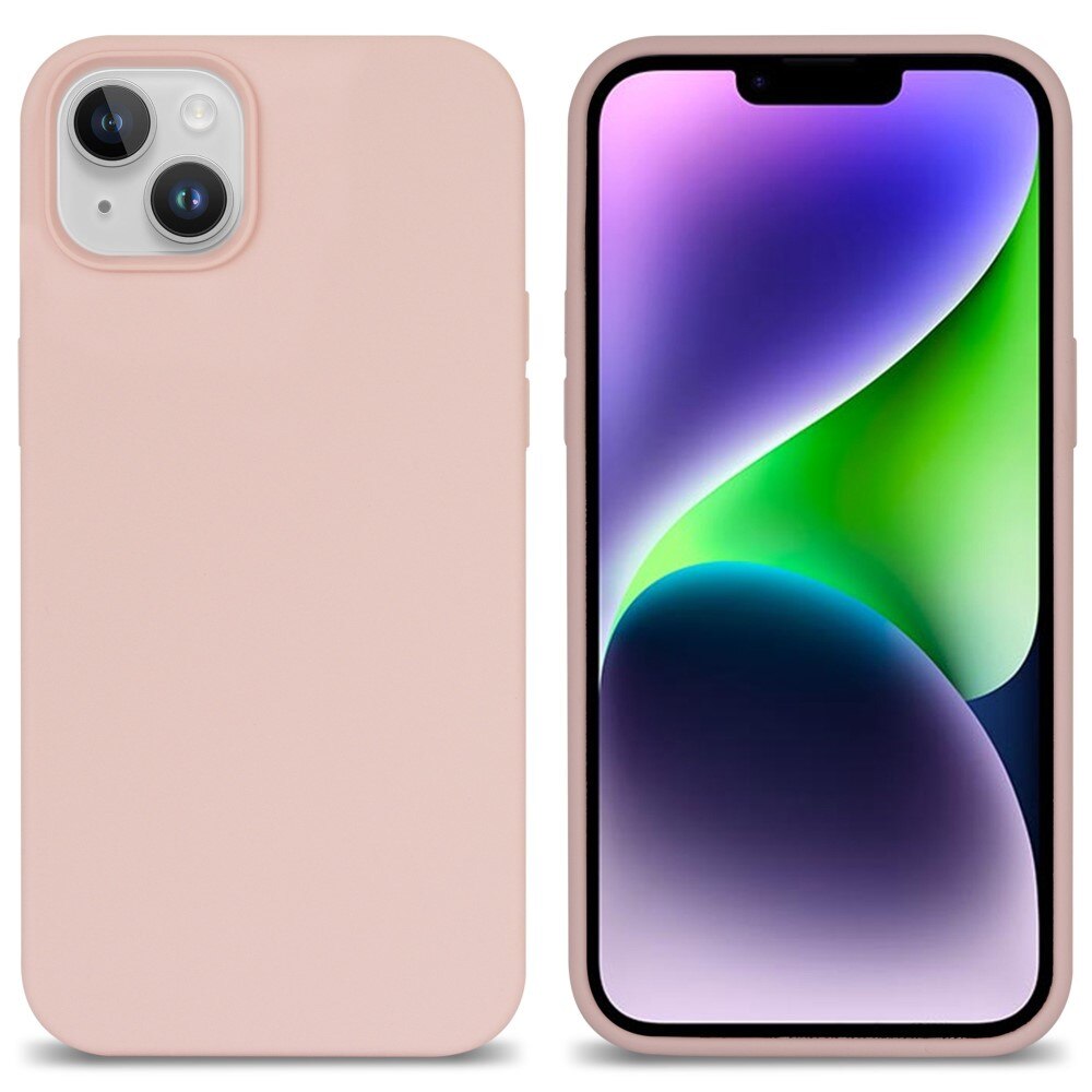 Siliconen hoesje iPhone 14 Plus roze