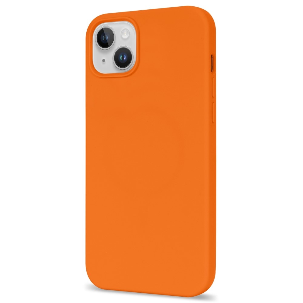 Siliconen hoesje iPhone 14 Plus oranje