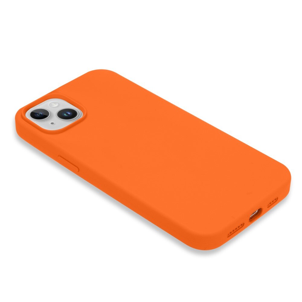 Siliconen hoesje iPhone 14 Plus oranje