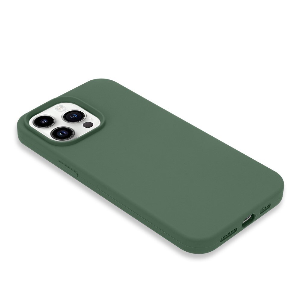 Siliconen hoesje iPhone 14 Pro groen