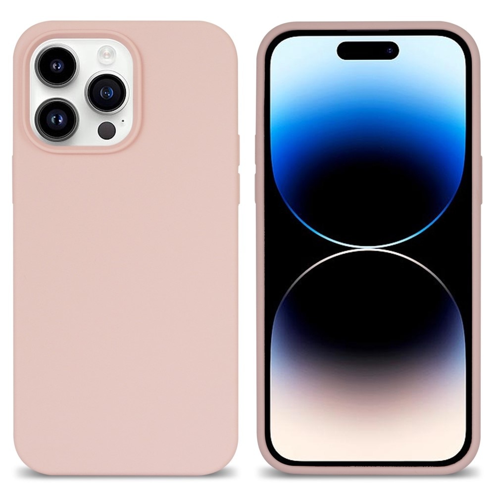 Siliconen hoesje iPhone 14 Pro roze