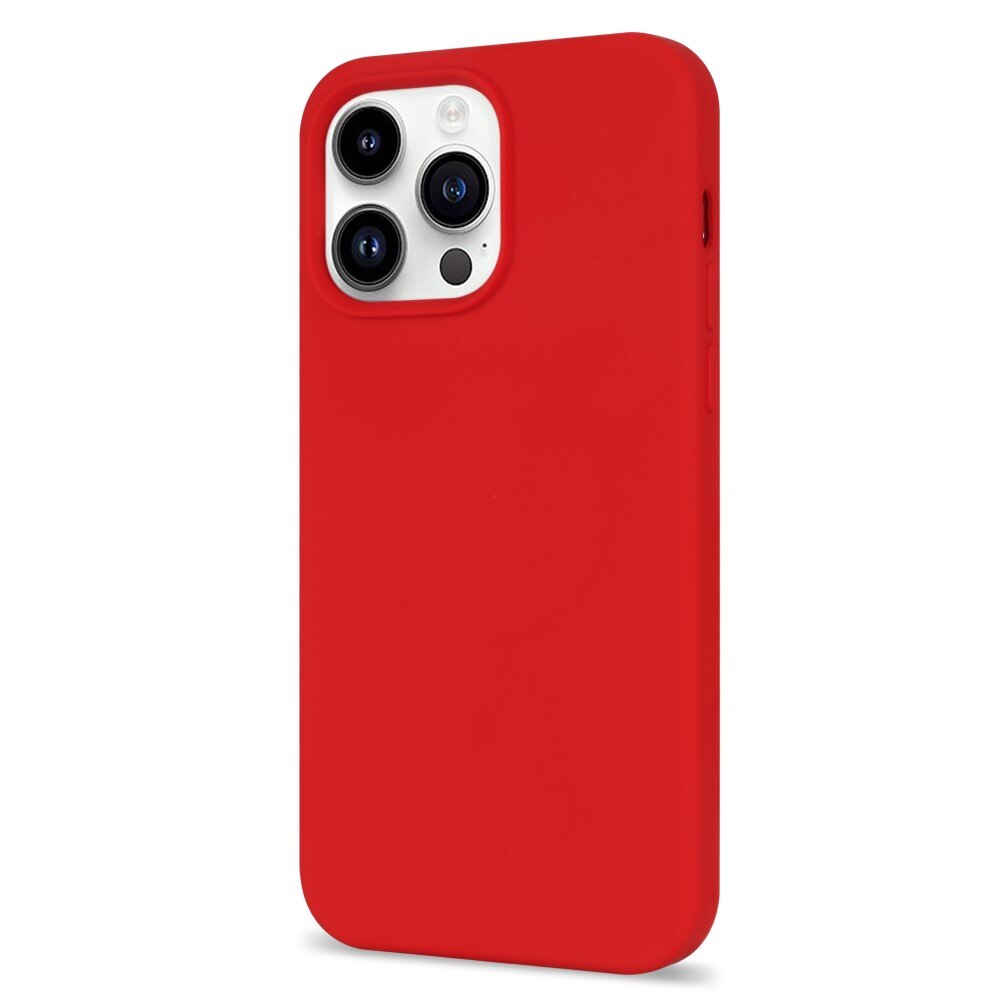 Siliconen hoesje iPhone 14 Pro rood