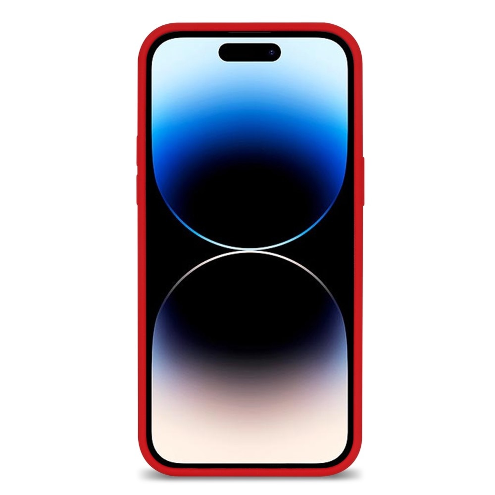 Siliconen hoesje iPhone 14 Pro rood