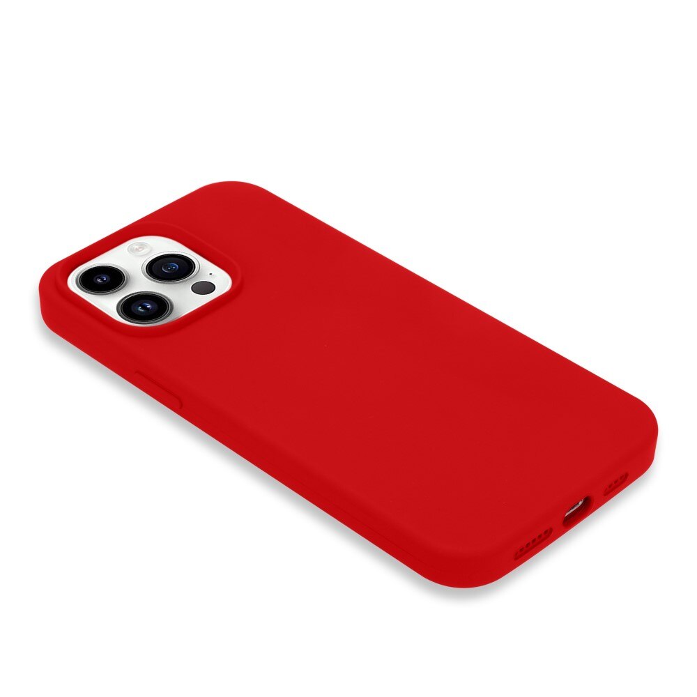 Siliconen hoesje iPhone 14 Pro rood