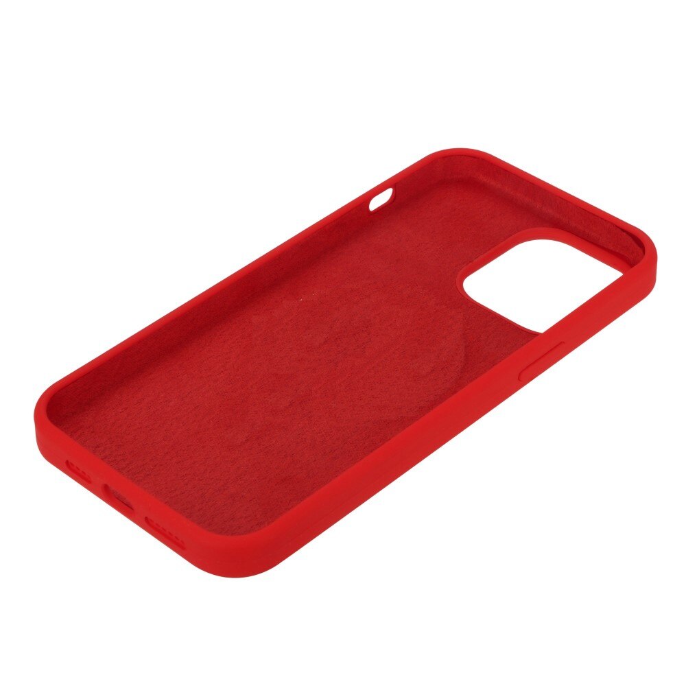 Siliconen hoesje iPhone 14 Pro rood