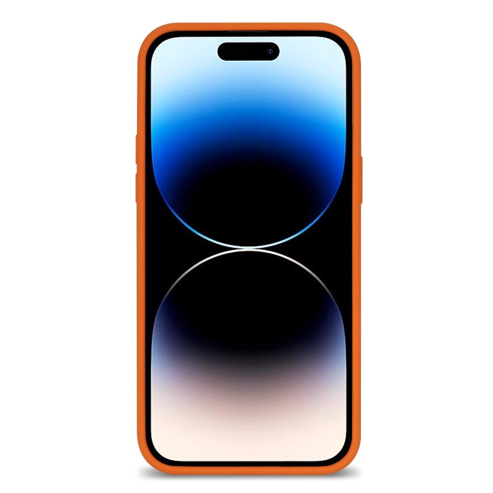 Siliconen hoesje iPhone 14 Pro oranje