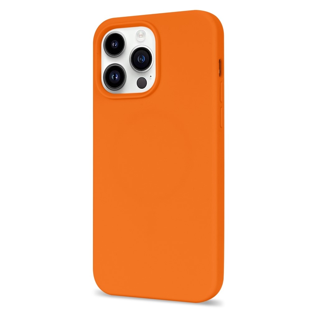 Siliconen hoesje iPhone 14 Pro oranje