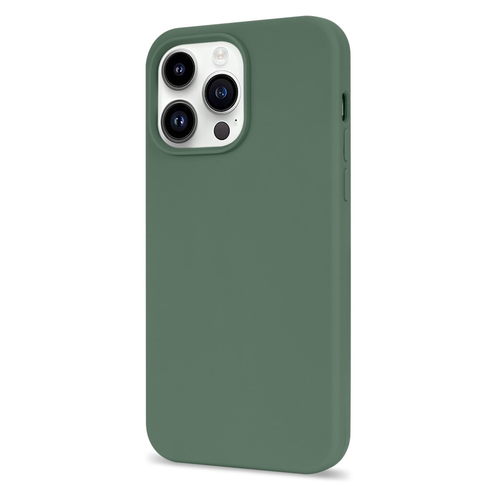 Siliconen hoesje iPhone 14 Pro Max groen