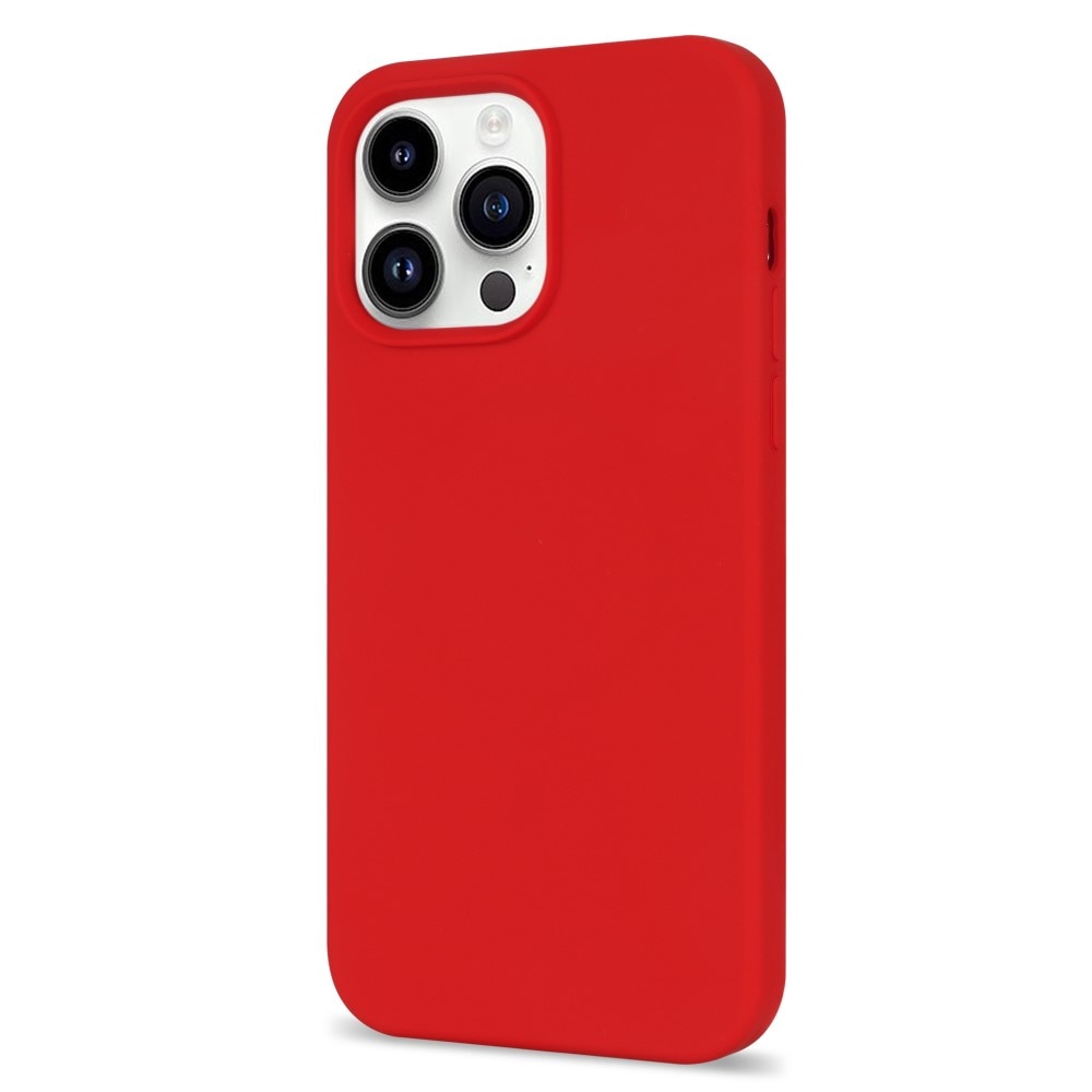 Siliconen hoesje iPhone 14 Pro Max rood