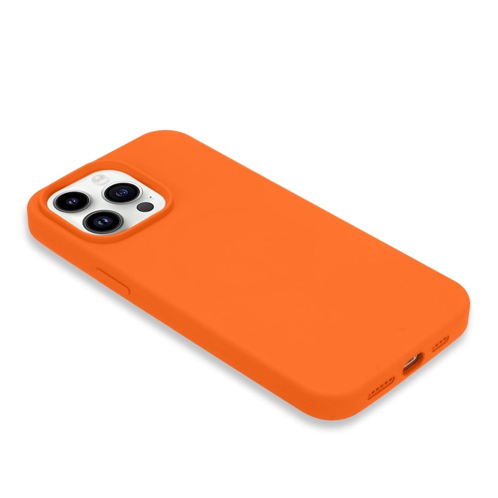 Siliconen hoesje iPhone 14 Pro Max oranje