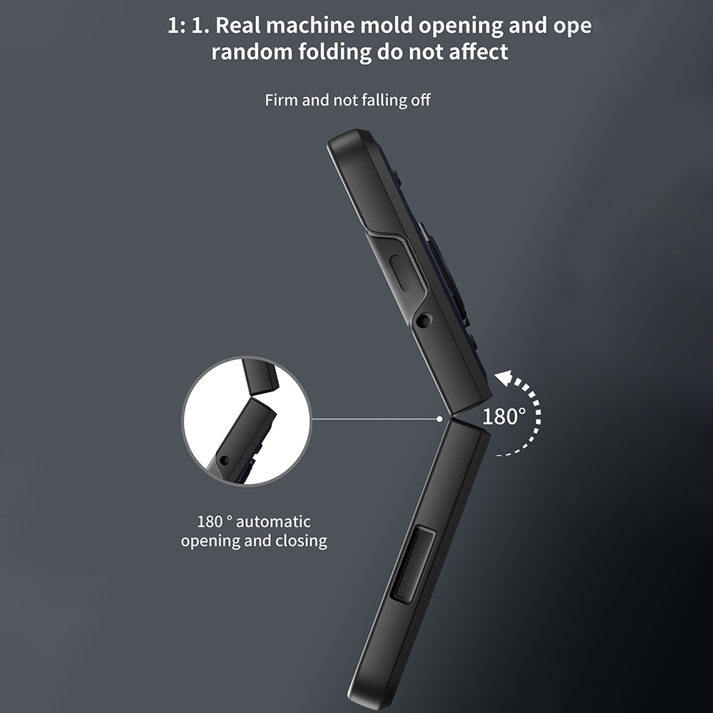 Samsung Galaxy Z Fold 7 Hybridcase Ring+Camera Protector zwart
