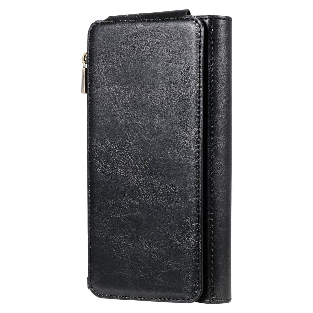 iPhone 14 Pro Max Magnet Leather Multi-Wallet Zwart