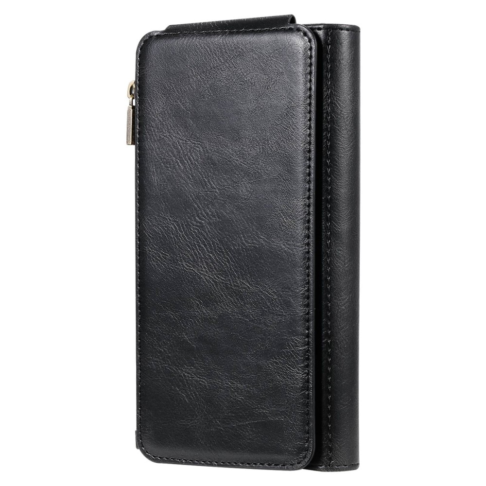 iPhone 14 Pro Magnet Leather Multi-Wallet Zwart