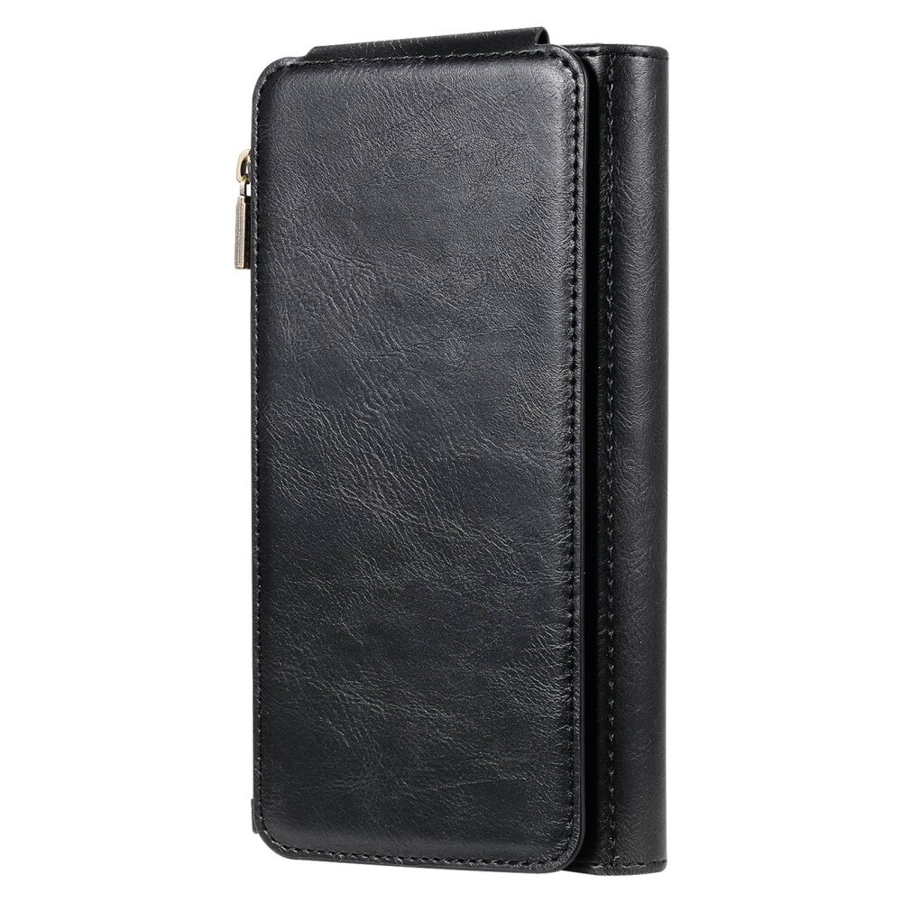 iPhone 14 Pro Magnet Leather Multi-Wallet Zwart