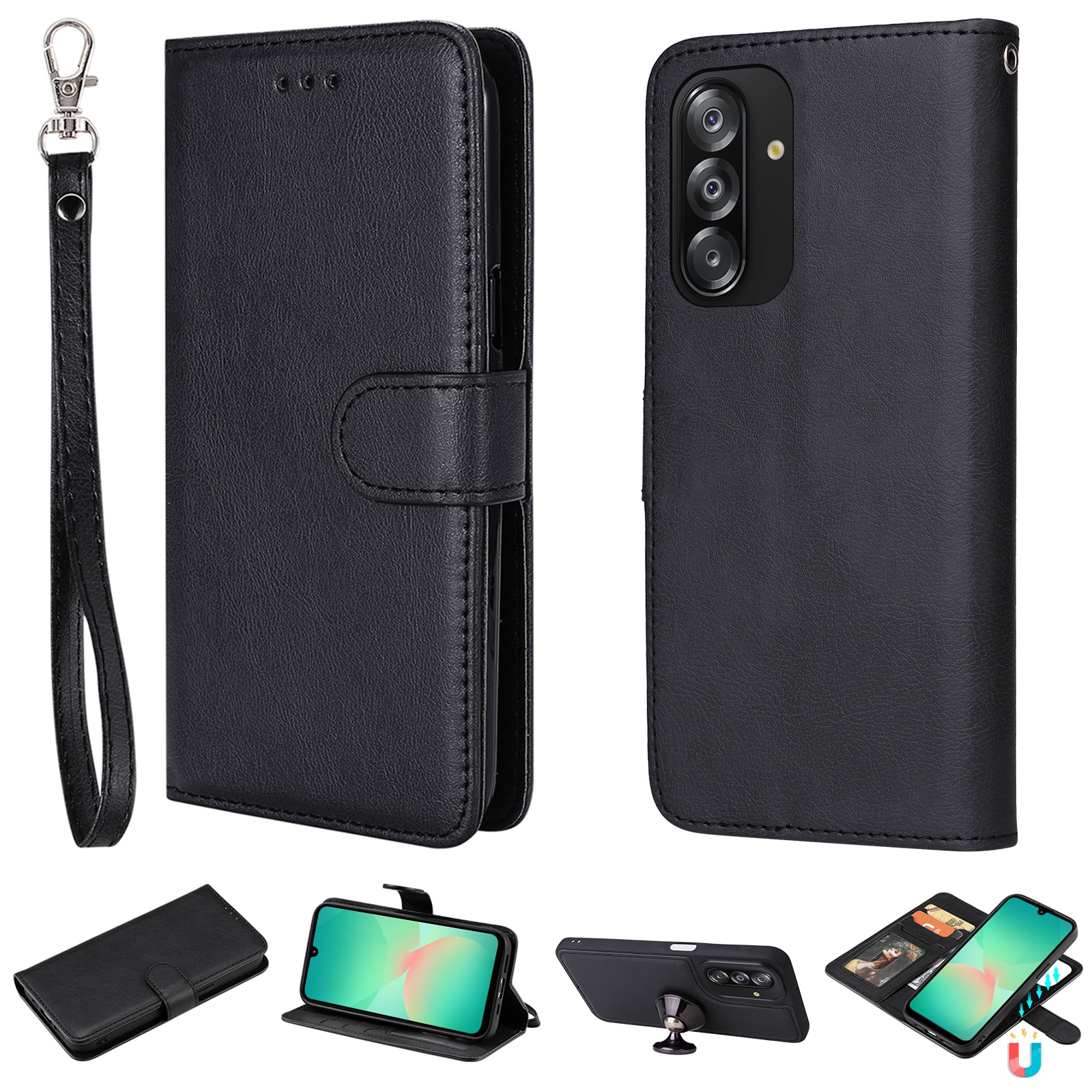 Samsung Galaxy A17 Magneethoesje Zwart