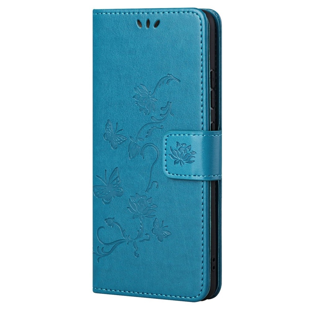 Xiaomi 12T/12T Pro Leren vlinderhoesje Blauw