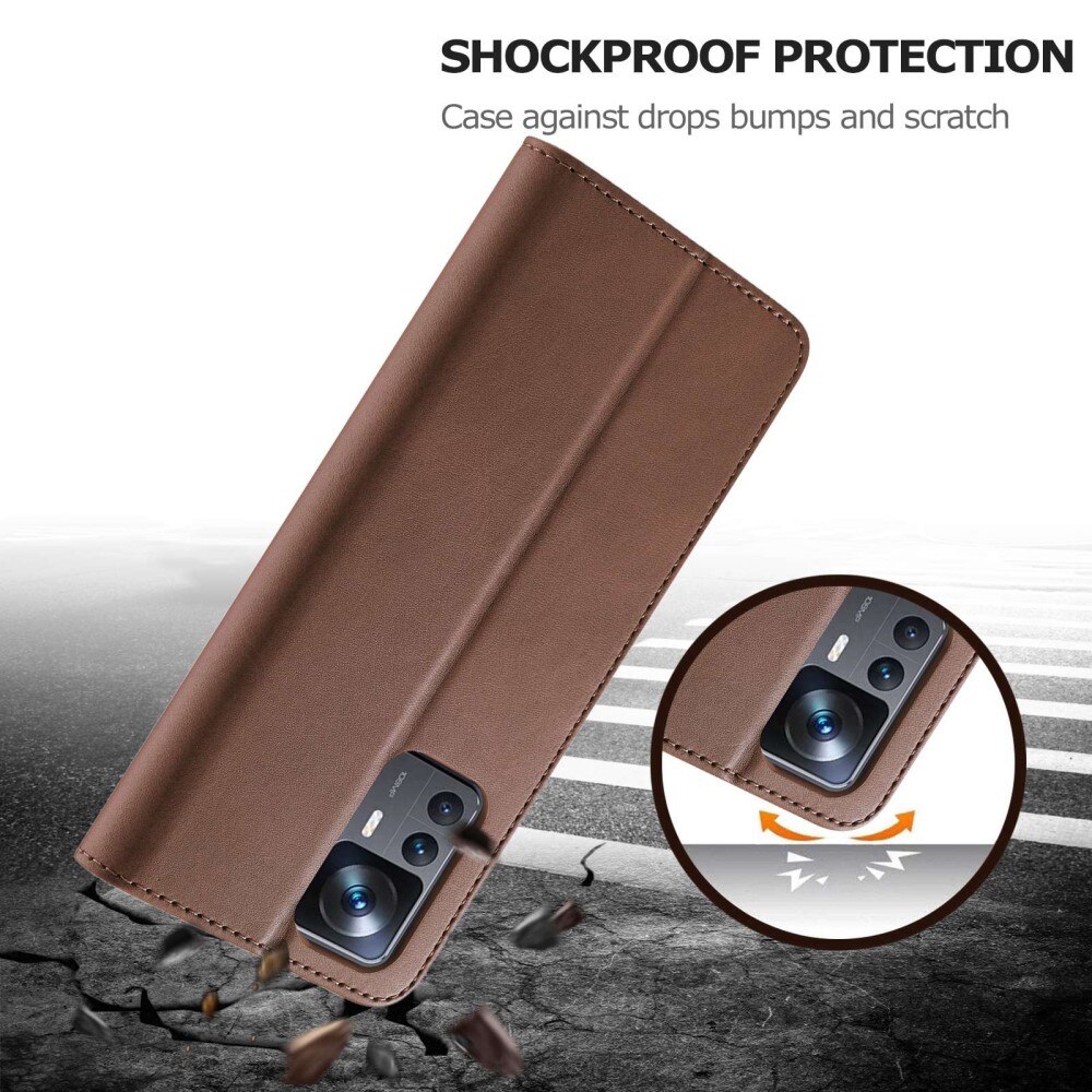 Bookcover hoesje Xiaomi 12T/12T Pro Bruin