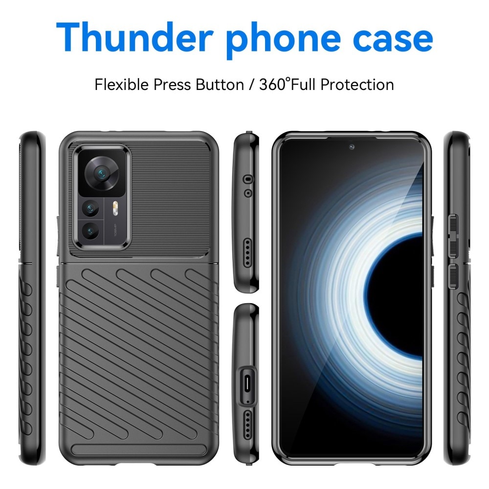 Xiaomi 12T/12T Pro Thunder TPU Case Zwart
