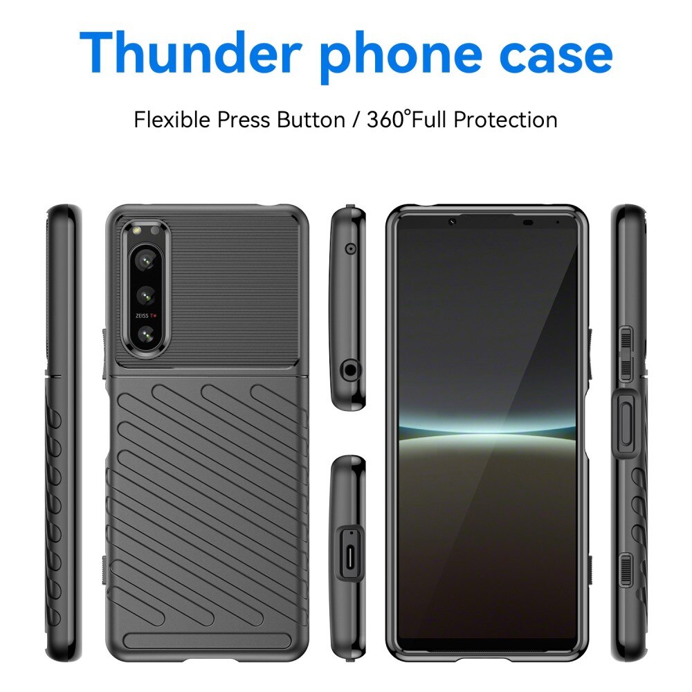 Sony Xperia 5 IV Thunder TPU Case Zwart