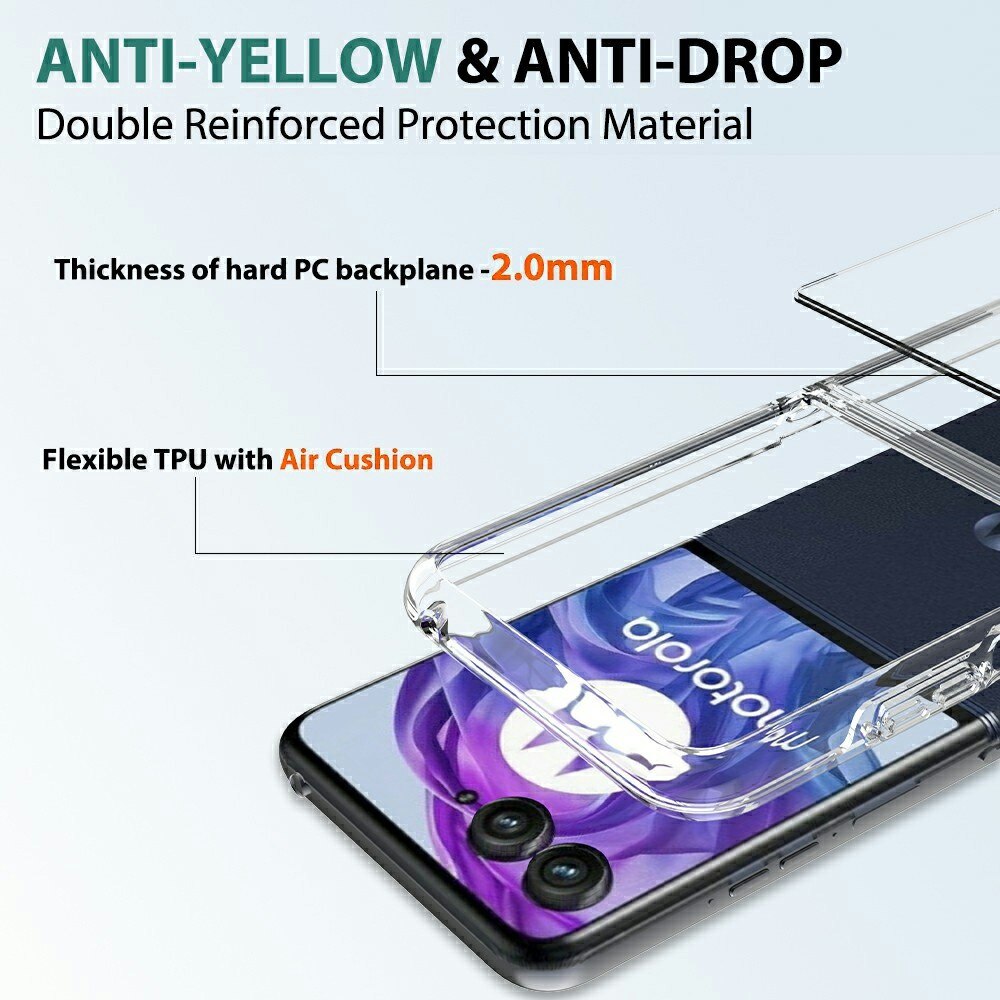 Hybridcase Motorola Razr 60 Ultra Transparant