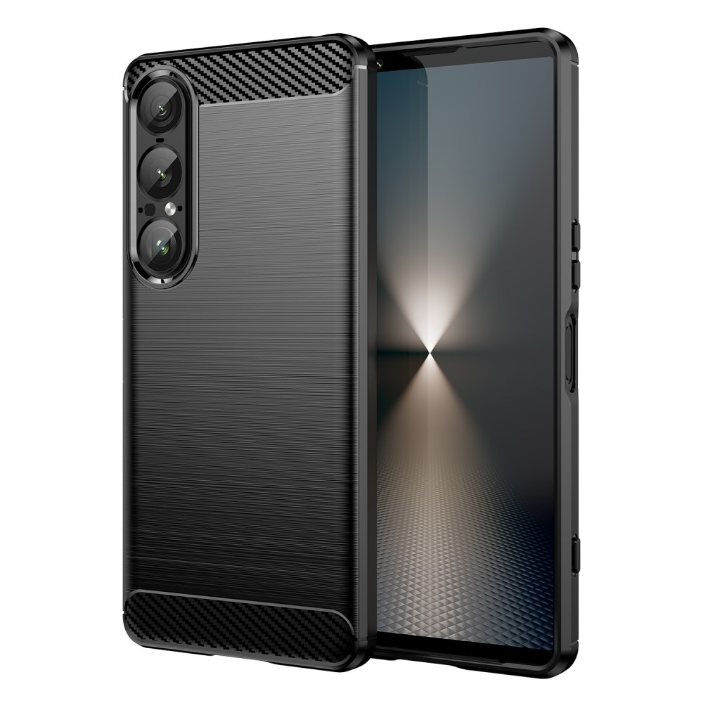 Hoesje TPU Brushed Sony Xperia 1 VII Zwart