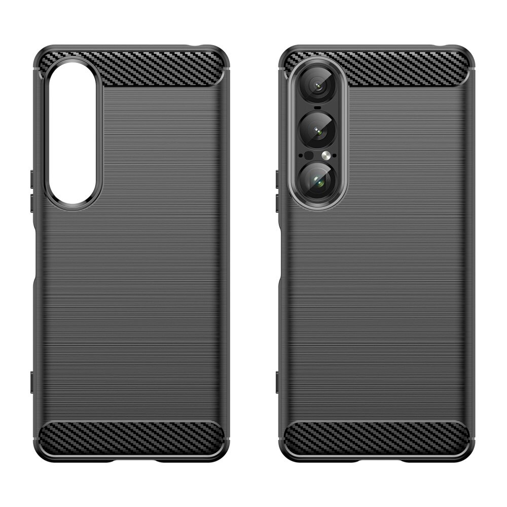 Hoesje TPU Brushed Sony Xperia 1 VII Zwart