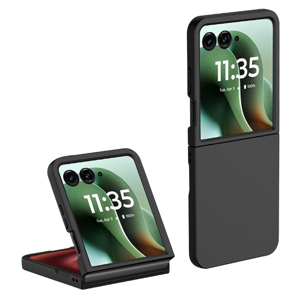 Motorola Razr 60 Ultra Hardcase Gummicoating Zwart