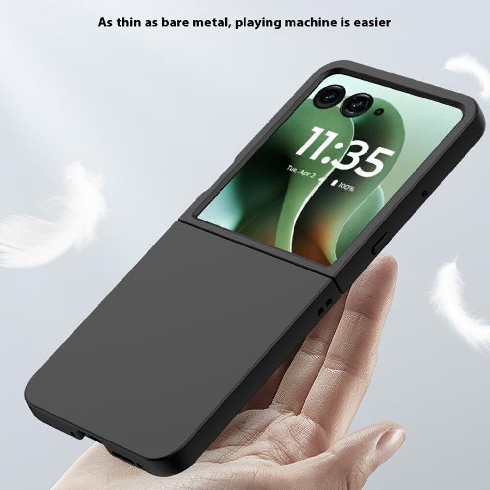Motorola Razr 60 Ultra Hardcase Gummicoating Zwart