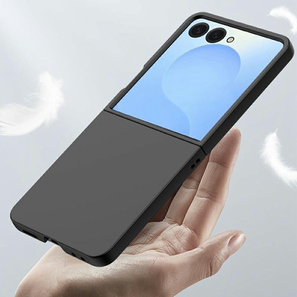 Samsung Galaxy Z Flip 7 Hardcase Gummicoating zwart