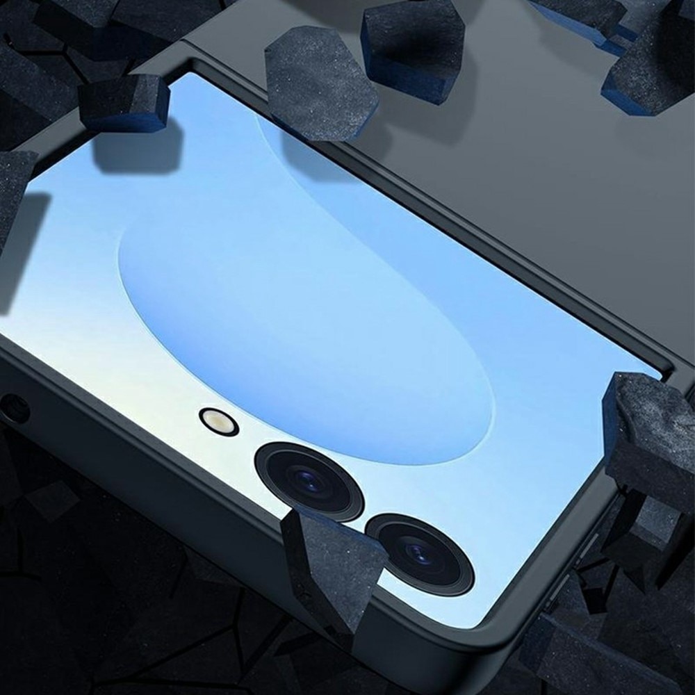 Samsung Galaxy Z Flip 7 Hardcase Gummicoating zwart