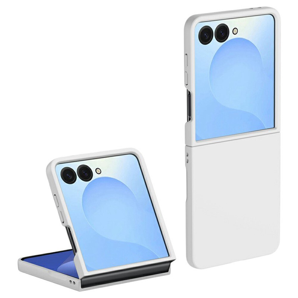 Samsung Galaxy Z Flip 7 Hardcase Gummicoating Wit