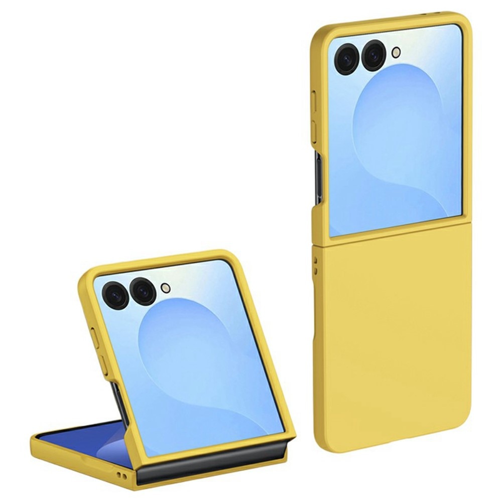 Samsung Galaxy Z Flip 7 Hardcase Gummicoating Geel