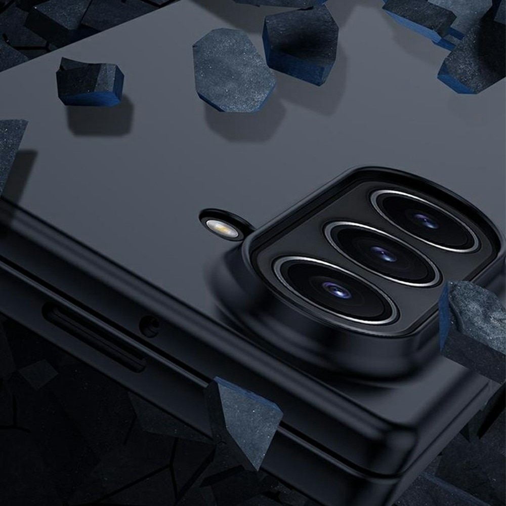 Samsung Galaxy Z Flip 7 Hardcase Gummicoating zwart