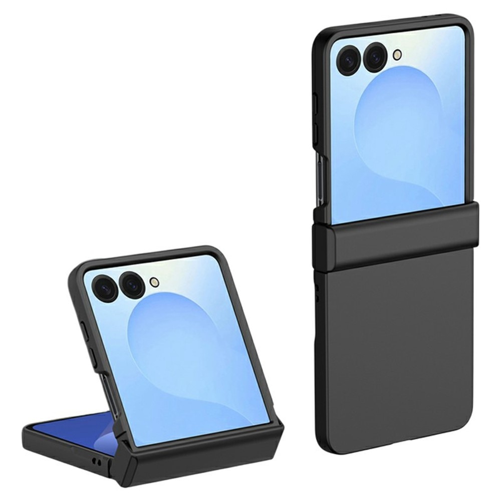 Samsung Galaxy Z Flip 7 Hardcase Gummicoating Hinge Protection Zwart