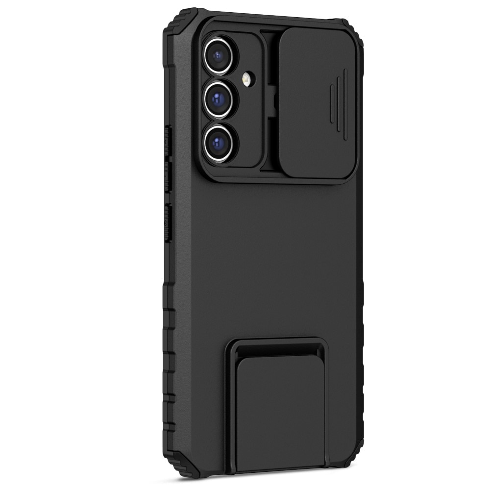 Samsung Galaxy A56 Kickstand Hoesje met Camera Protector Zwart