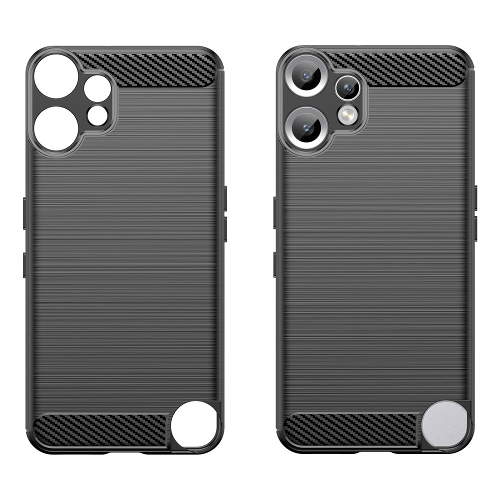 Hoesje TPU Brushed Nothing CMF Phone 2 Pro Zwart