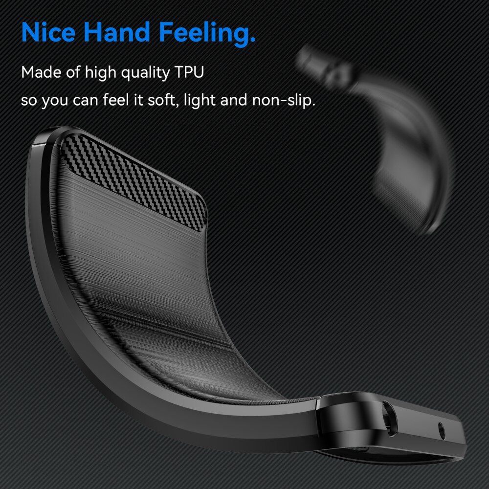 Hoesje TPU Brushed Nothing CMF Phone 2 Pro Zwart