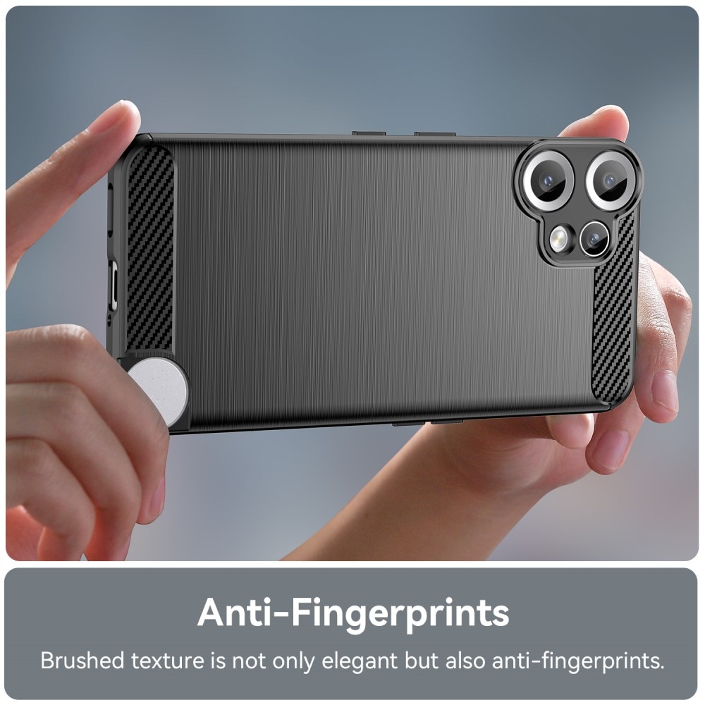 Hoesje TPU Brushed Nothing CMF Phone 2 Pro Zwart